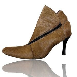 IINZANT RARE Vintage Pony Fur Tan Booties